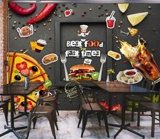 Carta da parati 3D cartone