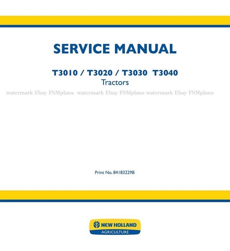 New holland t3010 t3020 t3030 - new,