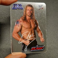 EDGE #09 ARGENTO Tesla Lamincards WWE SMACKDOWN FLUO 2004
