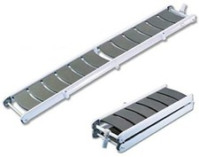 PASSERELLA PIEGHEVOLE TREM PROFILO ALLUMINIO BIANCO