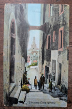 cartolina antica Liguria Imperia Sanremo Città Vecchia Animata Fp