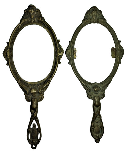 Coppia antichi specchi - coppia,
