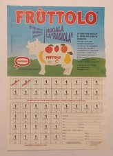 Inserto originale Topolino pubblicità Fruttolo regala la radiola ottobre 1991