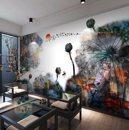 Inchiostro foglia loto - foglia, di