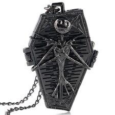 Nuovo orologio da tasca Steampunk Tim Burton Nightmare Before Christmas quarzo regali