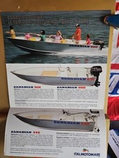 Barca Canadian Gamma Completa Depliant Scheda Tecnica Originale D'epoca 