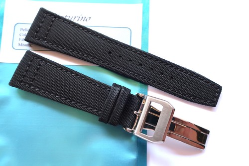 Strap 22mm black canvas - black,