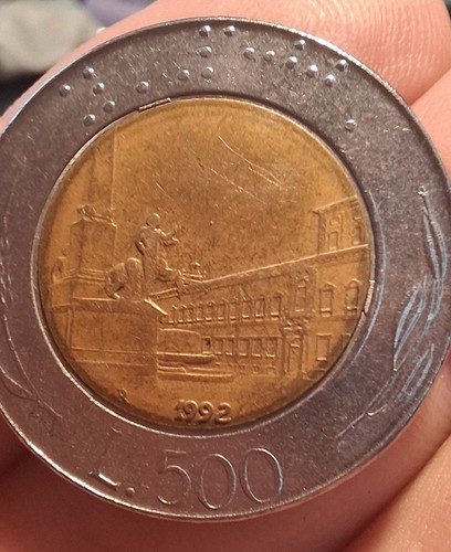 Moneta 500 lire del - , 1992