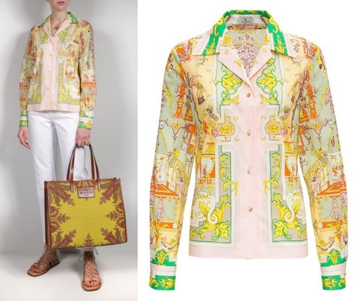 Etro logo sciarpa stampa - etro,