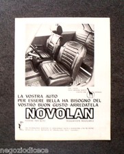 O373 - Advertising Pubblicità -1963- FODERE PER AUTO , POGGIATESTA , NOVOLAN