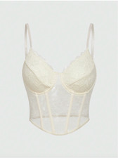 Top Cami Bustier in pizzo