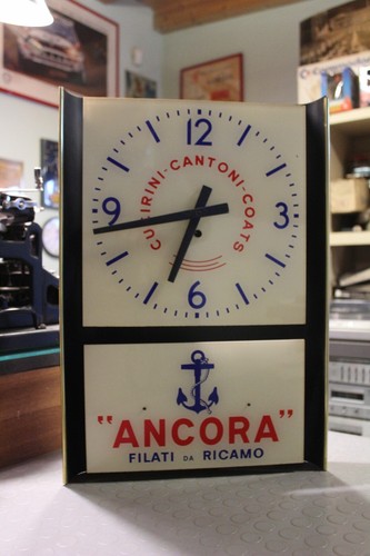 Orologio pubblicitario insegna - orologio,