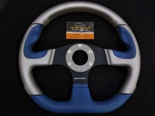 Volante Sportivo Nuovo SportLine Made in Italy Diametro 33 Grigio Blu