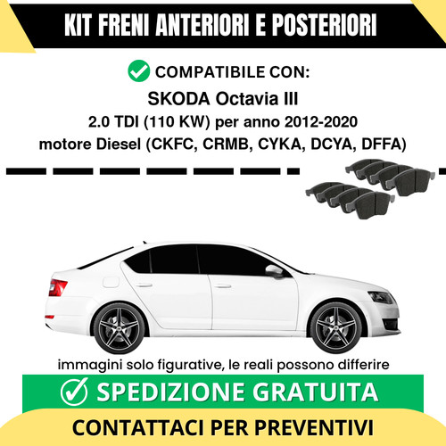 Pastiglie freno ant - ant, +
