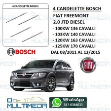 4 CANDELETTE BOSCH FIAT
