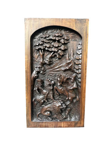 Pannello legno intagliato - , xix