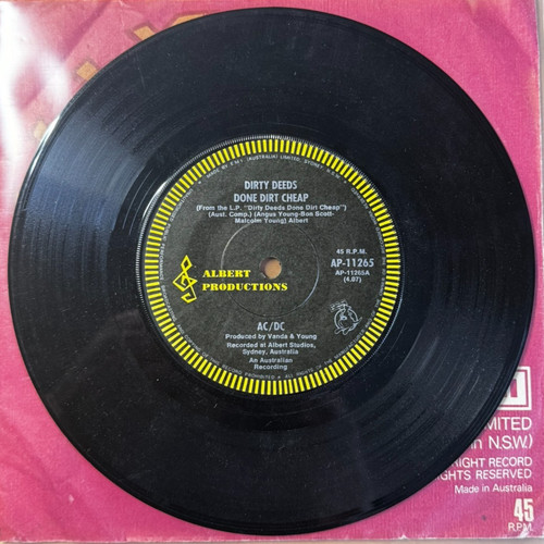 1976 dirty - au, 7"