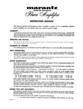 Amplificatore Marantz 8B