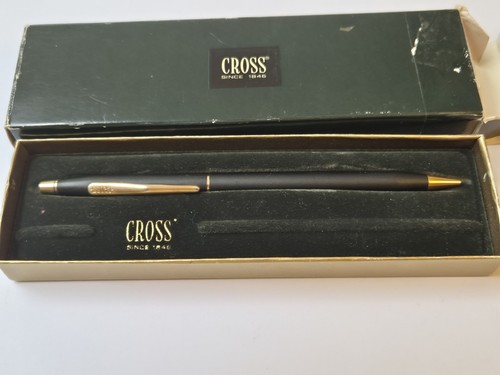 Vintage cross matt black - cross, /23kt