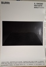Alberto Burri Il Viaggio Sestante Annottarsi Roma 1987 Manifesto 
