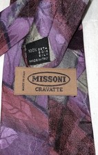 Cravatta Missoni 100% Seta