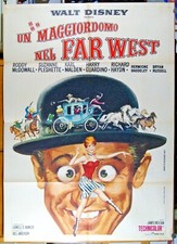 manifesto 2F film UN MAGGIORDOMO NEL FAR WEST ADVENTURES BULLWHIP GRIFFIN Disney