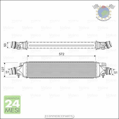 Intercooler valeo per opel - intercooler,