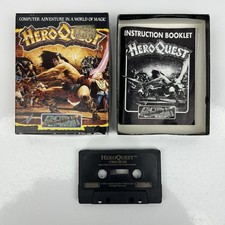 Hero Quest Commodore Cassette Gioco e Manuale CBM 64/128 Boxato
