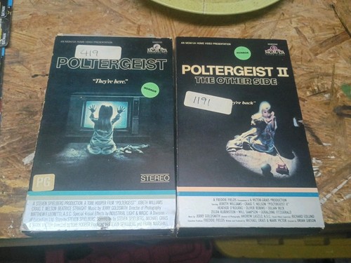 Vhs horror lot poltergeist - vhs,
