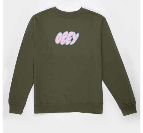 Felpa girocollo uomo obey - felpa,
