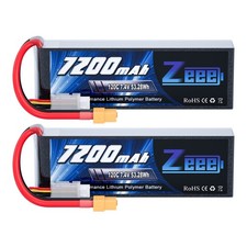2x Zeeee 7.4V 120C 7200mAh 2S