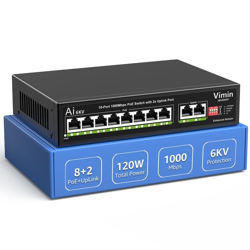Switch gigabit poe porte - switch, 10