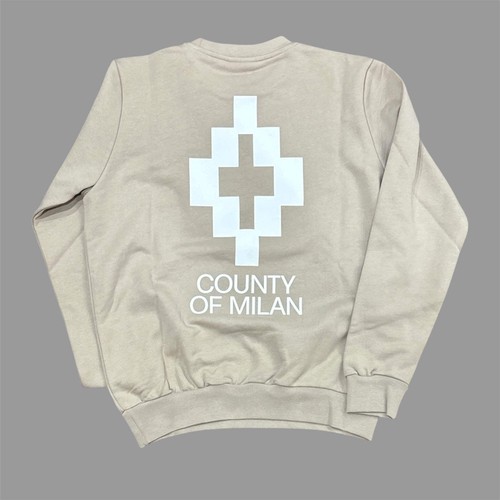 Felpa girocollo marcelo burlon - felpa,