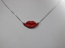 Collana argento labbra lips - labbra,