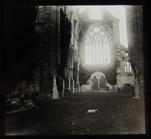 Glass magic lantern slide - magic,