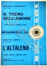 Musica Spartito - Il treno dell'amore - L'altalena - Pianoforte - 1969