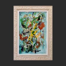 opera di ernesto treccani, olio su tela, siepe