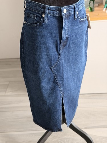 Gonna matita denim scuro con - denim,
