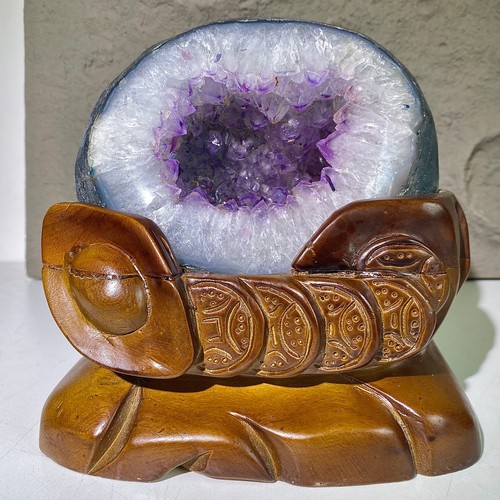 Scultura geode ametista - ametista,