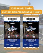 Biglietto commemorativo personalizzato World Series 2025 *Fatto per qualsiasi gioco*