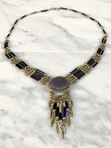 Collana perline fatta mano - fatta, a