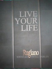 LIVE YOUR LIFE : RUGIANO SOFAS and SMALL TABLES - Catologo illustrato