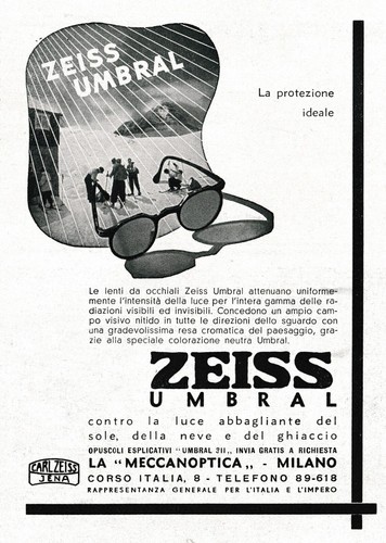Pubblicita 1941 zeiss umbral - zeiss,