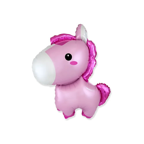 Palloncino pony rosa super - palloncino,