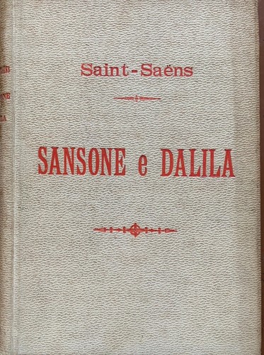 Saint saens sansone - sansone, e