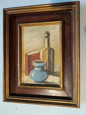 DIPINTO AD OLIO SU TELA APPLICATA SU COMPENSATO  XX SECOLO