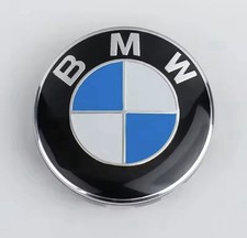 Logo BMW 74mm 82mm Set 2 Pezzi Cofano Portellone Compatibile E36 E46 E90 X5