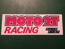 Adesivo Pubblicitario Vintage Moto 2T Racing Olio FIAT Grande Motociclismo