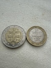 Moneda 2 euros + moneda 1 euro
