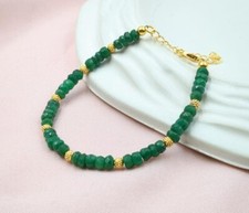 Bracciale donna verde giada
